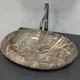 Умывальник (раковина) VBI VICENZA M BROWN STONE GLOSSY накладной - изображение 1
