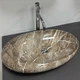 Умывальник (раковина) VBI VICENZA M BROWN STONE GLOSSY накладной - изображение 6