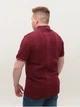Поло мужское бордовое короткий рукав 9811-9 3XL - изображение 2