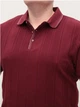 Поло мужское бордовое короткий рукав 9811-9 3XL - изображение 4