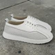 Кеды женские MYZ К-014 WHITE из натуральной белой кожи на платформе. Размер 41 - изображение 6