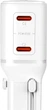 Ładowarka sieciowa 3MK incharge Globe 45W 2C PD QC4+ PPS SCP AFCUS/EU/AUS/UK White (5903108706322) - obraz 2
