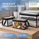 Набор ORGANIZE прозрачных сумок для вещей Черный (Hbk-SML-black) - изображение 1
