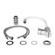 Смеситель для кухни Lidz Aria 015F3 с гибким изливом (k35) LDARI015F3WHI43362 White / Nickel - изображение 4