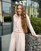 Женский костюм из велюра кофта на змейке с капюшоном и штаны-палаццо Капучино Maybel XL 220/1 (3791_4) - изображение 9