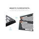 Клавиатура OfficePro SK985BO Bluetooth/Wireless UA Black/White (SK985BO) - изображение 5