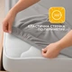 Простирадло трикотажне еластичне на резинці IDEIA - 140/160х200х35 см бавовна Сірий - зображення 3