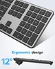 Комплект беспроводная клавиатура и мышь OMOTON для Mac, перезаряжаемый, QWERTZ, серый - изображение 6