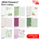 Набір паперу для дизайну Wild Flowers A4, 200 г/м², 8 арк., двосторонній, матовий, ROSA TALENT - изображение 2