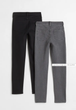 Набір із 2-х пар Джинсів Skinny Fit High Jeans для дівчаток H&M 140 (9-10 років) Чорний/Сірий - зображення 4