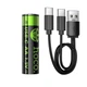 Батарейки Hoco JA3 AA rechargeable lithium battery(2PCS) - изображение 1