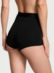 Бавовняні жіночі трусики шортики висока талія boyshort panty Victoria's Secret чорні стрази QB4 розмір L - зображення 2