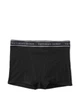 Бавовняні жіночі трусики шортики висока талія boyshort panty Victoria's Secret чорні ShortsBl розмір S - зображення 3