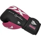 Боксерские перчатки RDX F4 Boxing Sparring Gloves Hook & Loop (BGR-F4P) Black/Pink 12 унций - изображение 3