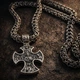 Массивная мужская серебряная цепь "Рамзес"55 и крестик православный с иконами 18г - изображение 1