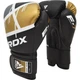 Боксерские перчатки RDX F7 Ego Boxing Gloves (BGR-F7BGL) Black/Gold 8 унций - изображение 2