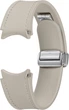 Ремінець D-Buckle Hybrid Eco-Leather Band для Samsung Galaxy Watch 4 / Watch 5 / Watch 6 (20mm, M/L) (ET-SHR94LAEGEU) Etoupe - изображение 1