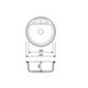 Кухонная мойка Adamant FINE ivory d 470x190 мм, без крыла - изображение 2