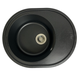 Кухонная мойка Adamant VAST черная 610x495x200 мм, с крылом 61 см - изображение 1