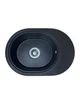 Кухонная мойка Adamant OVALE черная 610x420x180 мм, с крылом 61 см - изображение 1