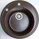 Кухонная мойка Adamant SUN коричневая d 510x200 мм, без крыла d 51 - изображение 2