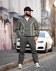 Спортивний костюм RETRO Nike ТР6946, хакі, чоловічий, костюм плащівка краш RETRO Nike М - зображення 4