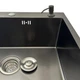 Мийка кухонна Mira 5045HG 3mm 500х450 Графіт з дозатором - зображення 10