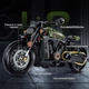 Конструктор мотоцикл Harley Davidson на 590 деталей Харлей Масштаб 1:8 Зелений - зображення 4