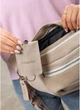 Жіноча поясна сумка бананка з натуральної замші SAMBAG Бежевий (546103821) - зображення 11