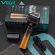 Електробритва VGR V-382 акумуляторна чоловіча, шейвер з тримером, 2 плаваючі головки, Turbo режим, IPX6 водозахист, LED дисплей, USB Type-C, 130 хв роботи - изображение 2