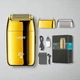 Електробритва сіткова VGR V-399 Gold подвійне лезо LED дисплей USB акумуляторна бритва для обличчя та голови IPX6 вологе та сухе гоління висувний тример титанові леза шейвер для чоловіків - изображение 1