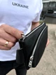 Поясная бананка унисекс 14х25х8см, сумка конверт для телефона и документов, черная (TD-54928) - изображение 3