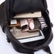 Кожаный классический женский рюкзак черный 94083 - изображение 6