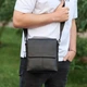 Сумка-месенджер чоловіча шкіряна через плече Tiding Bag 48450 21х23х5.5 чорна (JDT-0850054) - зображення 6