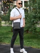 Сумка-месенджер чоловіча шкіряна через плече Tiding Bag 48450 21х23х5.5 чорна (JDT-0850054) - зображення 7