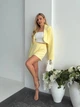 Жіночий класичний костюм (піджак+спідниця+шорти) Uaclothes 42-44 Жовтий (like37590-180231349) - изображение 4