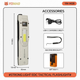 Ліхтар YEMAO YM-M28 2XPL+COB(White+Red)+UV - зображення 2