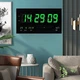 Настенные электронные часы LED Digital Clock JH 4622 зеленая подсветка 46×22 см большой дисплей - изображение 1