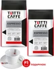 Набор TOTTI Caffe Кофе в зернах Espresso 1 кг х 2 шт + Чашка с блюдцем для капучино (8720254065991) - изображение 2