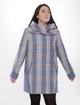 Жіноче полупальто Lady Prestige Л502 52 блакитна клітинка - зображення 1