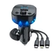 Автомобильный адаптер с FM-модулятором WUW C219 Bluetooth 15W LED-дисплей 2xUSB Black - изображение 1