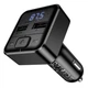 Автомобильный адаптер с FM-модулятором Borofone BC63 Selecto Bluetooth 5.4 15W 2×USB Black (6941991126185) - изображение 3