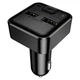 Автомобильный адаптер с FM-модулятором Borofone BC63 Selecto Bluetooth 5.4 15W 2×USB Black (6941991126185) - изображение 4