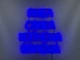 Неоновая вывеска Рыба свежая копченая вяленая 520x500 Синий - изображение 3