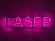 Неоновая вывеска Laser 500x120 Розовый - изображение 1
