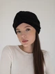 Шапка тюрбан тепла зимова з ангори D.Hats чорного кольору - зображення 3