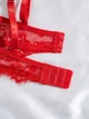 Женский комплект кружевного белья, красный, размер S - изображение 4