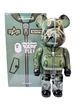 Статуетка Bearbrick BAPE PLAY x Alpha Industry 400% 28 см Зелений - зображення 5