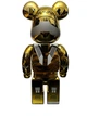Статуетка Bearbrick IRON MAN GOLD 400% 28 см Железный Человек Золотой - изображение 3