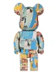 Статуетка Bearbrick JEAN-MICHEL Blue 400% 28 см Синий - изображение 4